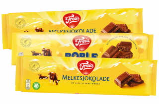 bilde av 3 forksjellige freia sjokolade plater