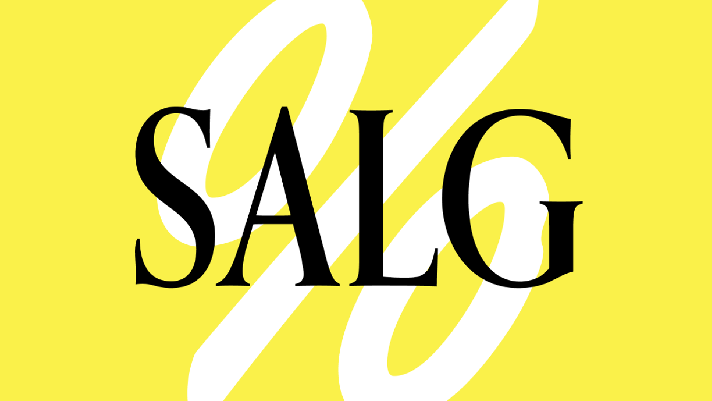 gul salgsplakat