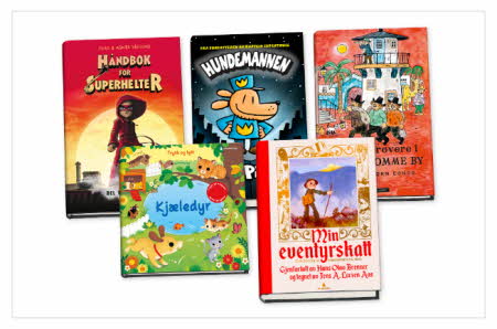 fem ulike barnebøker