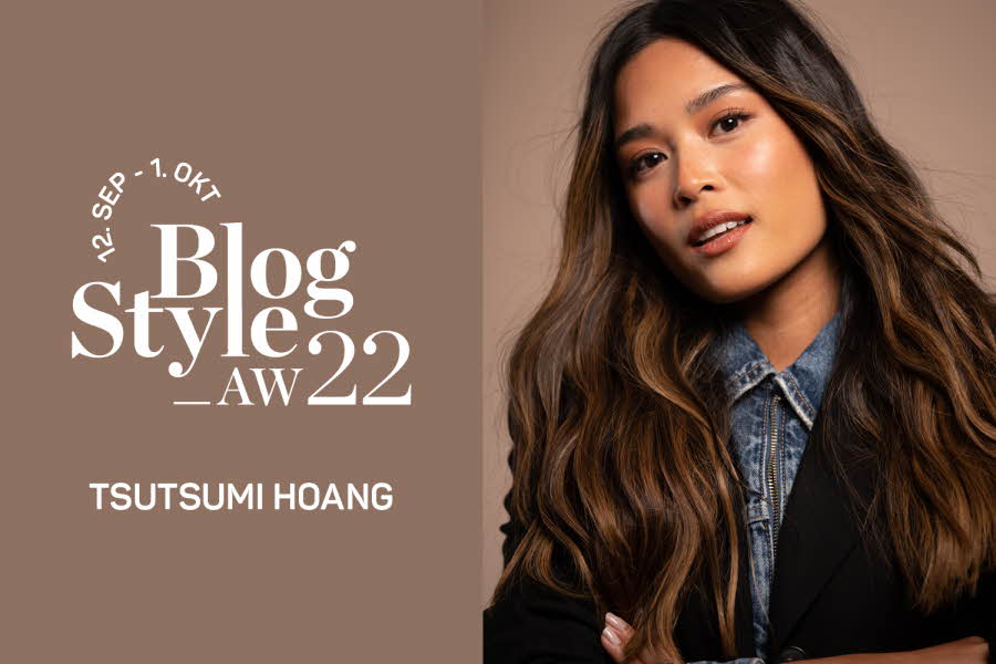BlogStyle logo og bilde av Tsustumi Hoang
