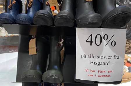40% Alle støvler fra bisgaard!