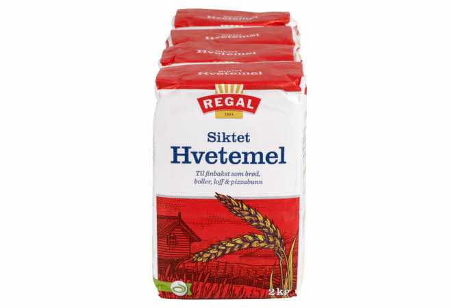 4 poser med Regal hvetemel