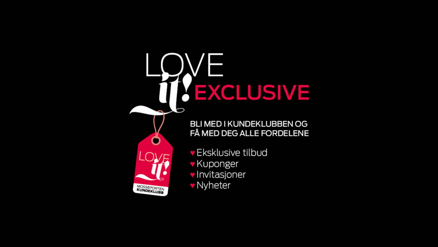 Tekstplakat om kundeklubb