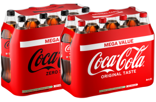 bilde av 2 8pak Coca Cola