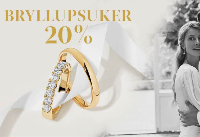 Bryllupsuker 20% på gifteringer hos THune