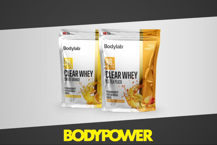 To poser Clear Whey fra Bodylab