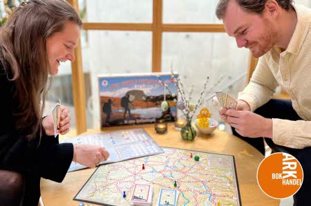 mange esker med puslespill og spill