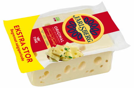 Stor pakke Jarlsberg Original ost.