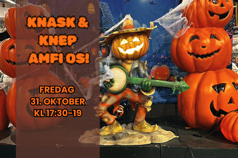 halloween, gresskar soiller på banjo