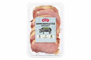 Bøkerøkte sommerkoteletter 6 pakk