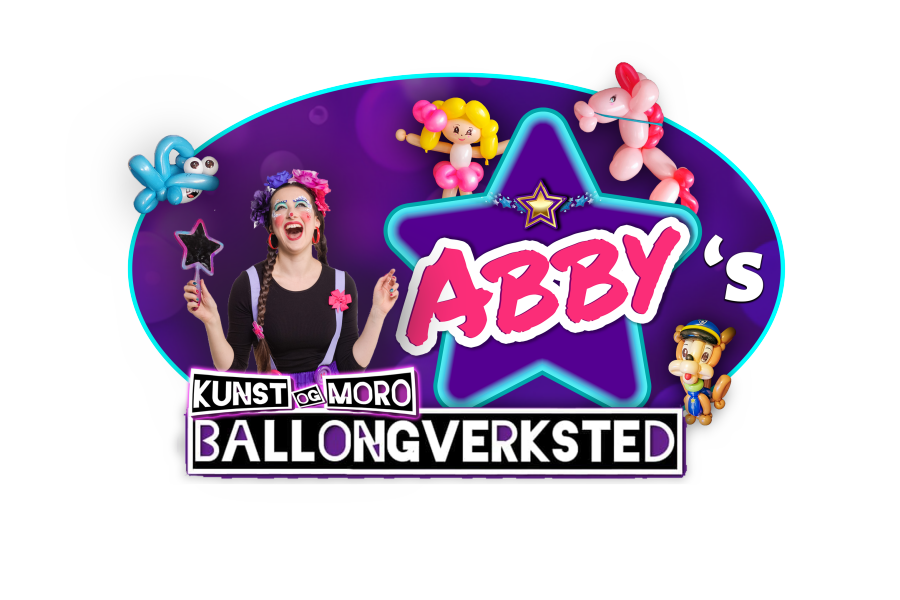 Klovnen Abby lager ballongdyr