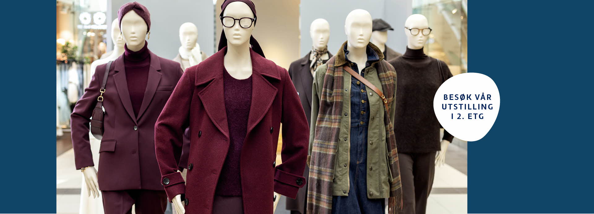 catwalk med utstillingsdukker