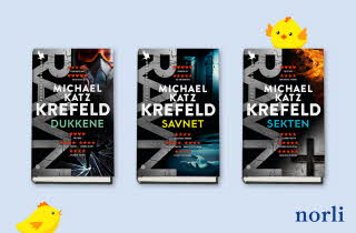 De tre første bøkene i Ravn-serien av Michael Kats Krefeld