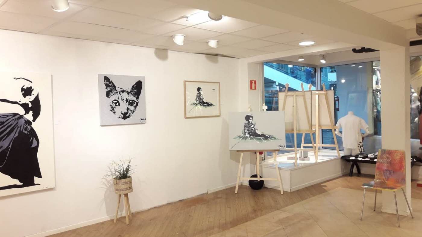 Butikk_Kunstgalleri-malerier_på_veggene_KA_galleri