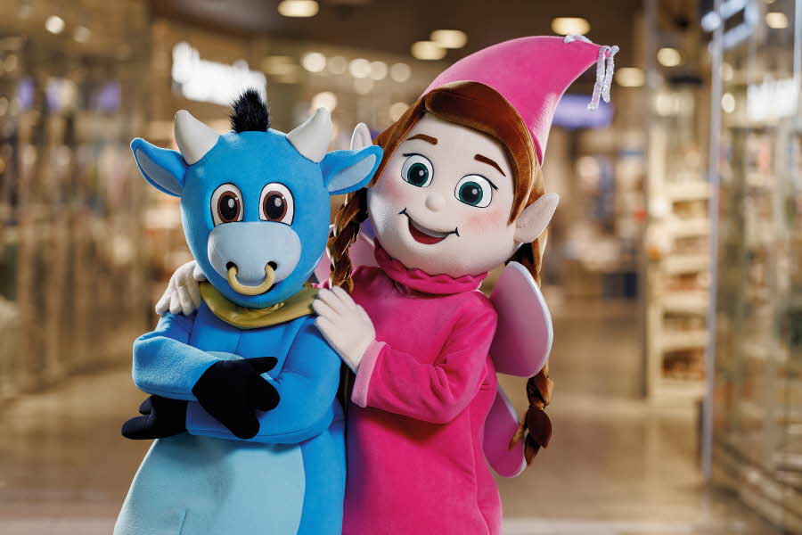 Amfi sine maskotar Amfelia og Oskar