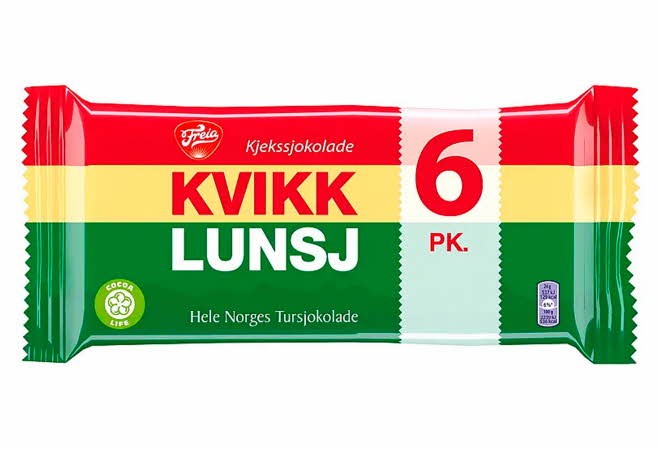 Produktbilde av Kvikk Lunsj 6-pakk.