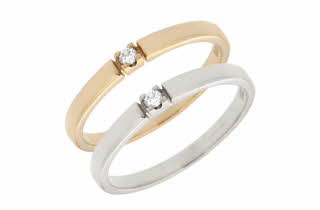 bilde av 2 diamantringer