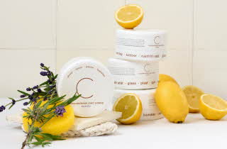 Produkter fra C Soaps med sitroner