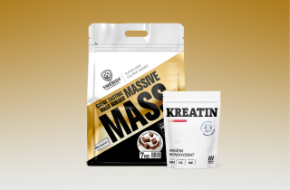 bilde på massive Mass og kreatin supplement