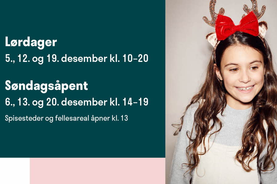 tekst og en smilende jente