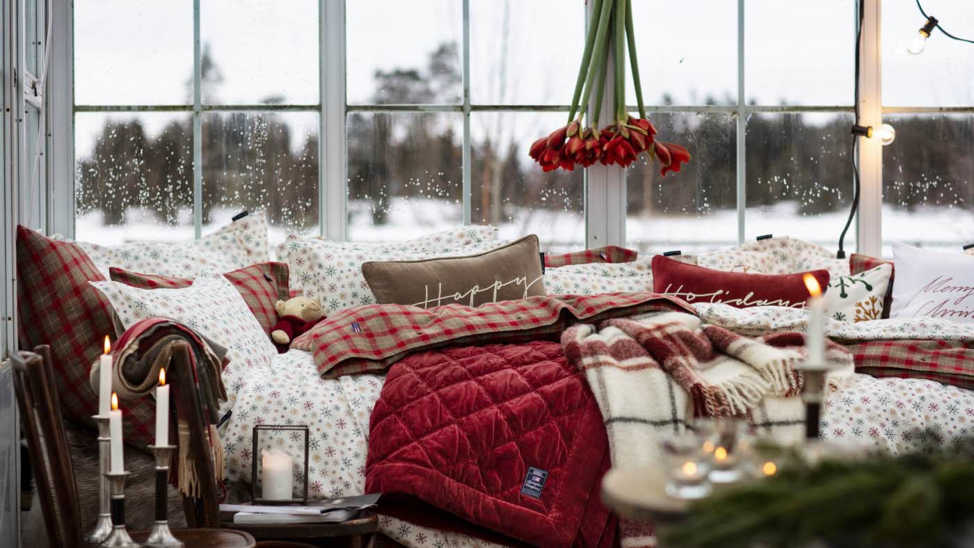 Julepyntet seng hos Lexington