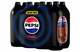 En 8-pakk med Pepsi Max 1,5L.