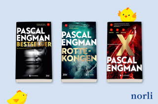 Tre Vanessa Frank krim bøker av Pascal Engman
