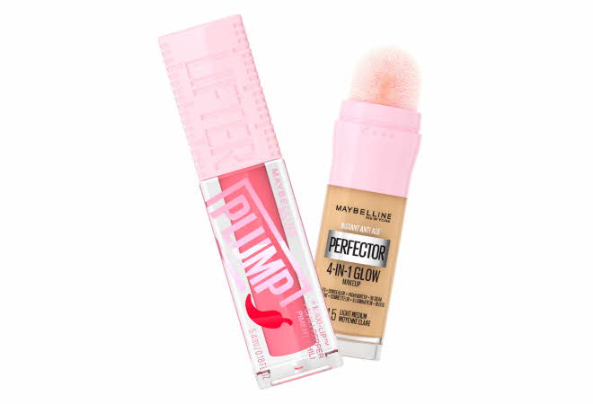 Lipgloss og concealer fra Maybelline