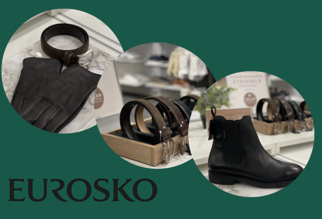 Hansker, belte og støvler på en farsdagsplakat