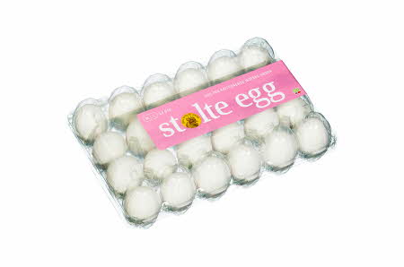 En pakke med stole egg