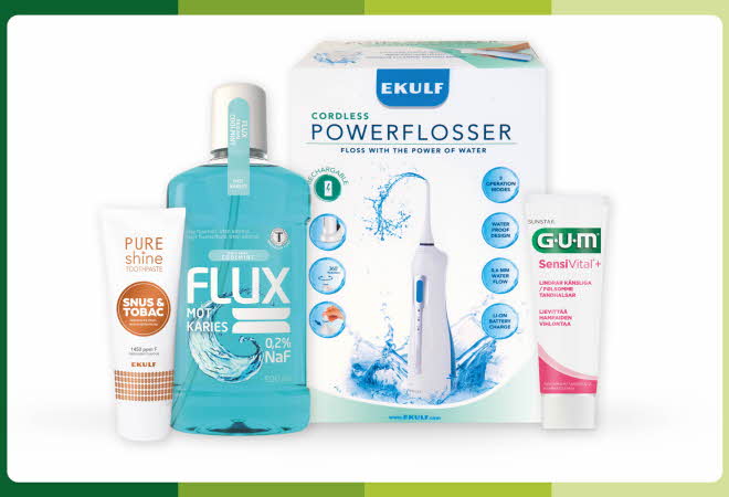 diverse munnpleie produkter