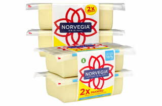 2 varianter av Norvegia duo gulost.
