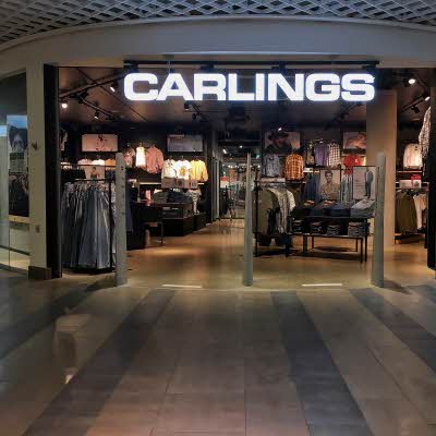Bilde av butikklokale. Carlings på AMFI Alta