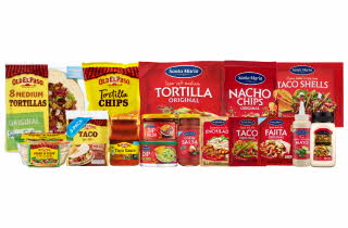 Et utvalg av Tex-Mex fra Santa Maria og Old El Paso.