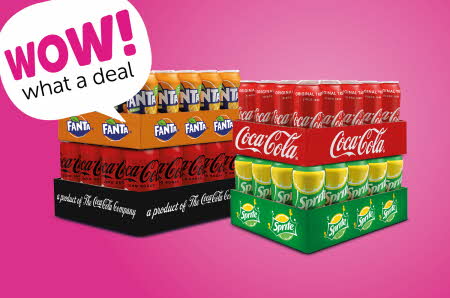 20-pakk Coca-Cola, Fanta og Sprite