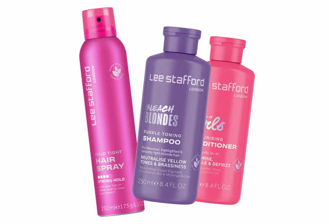 Tre forskjellige produkter fra Lee Stafford