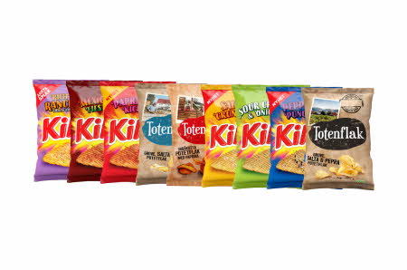Mange forskjellige versjoner av Kims chips
