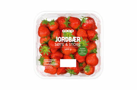 En pakke med jordbær