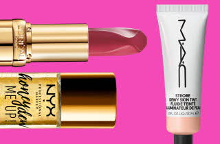 Glitter, leppestift og foundation