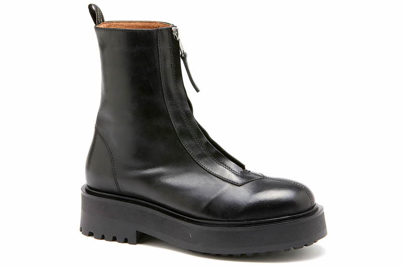 Svart boots med snøring