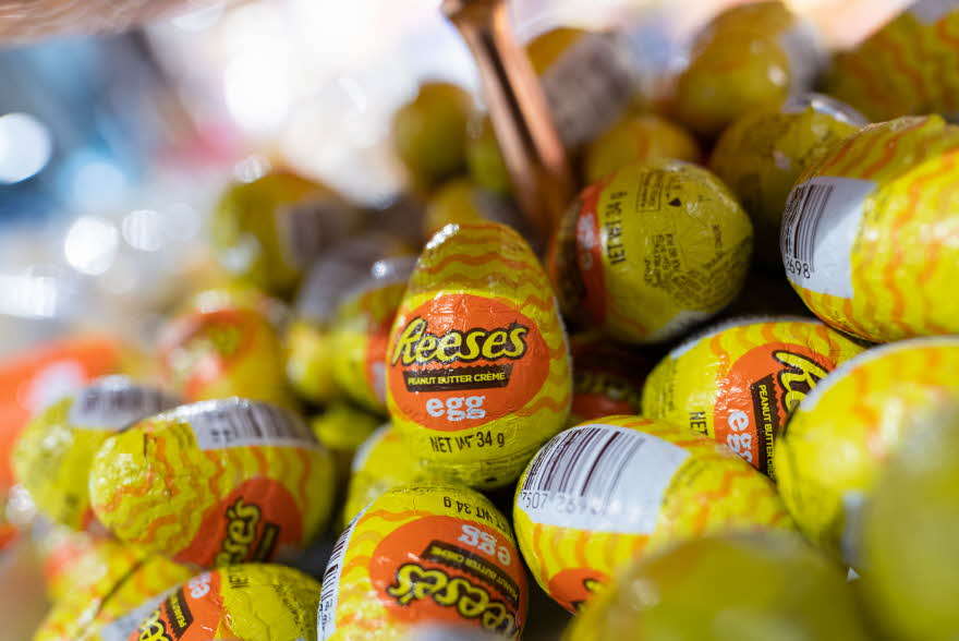 Påskegodt, sjokolade, påskeegg, påskekaniner