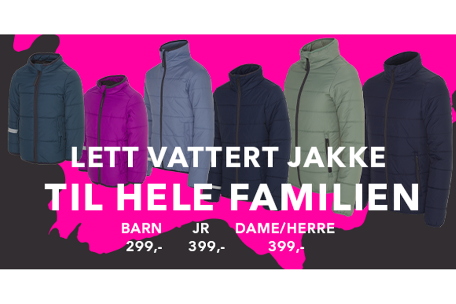 Lett vattert jakke
