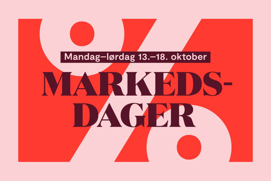plakat med markedsdager