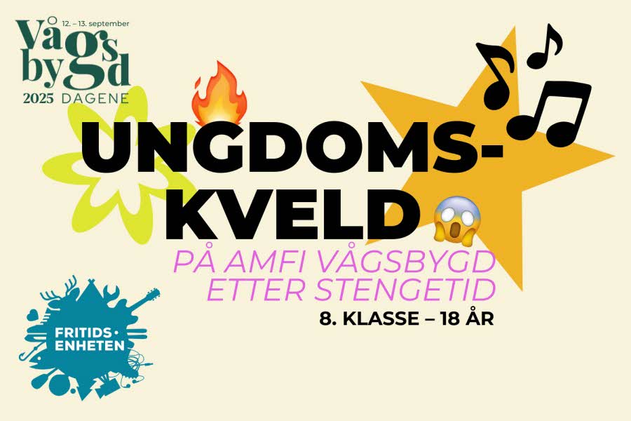 Ungdomskveld ungdom event gratis aktivitet kveld amfi vågsbygd vågsbygd-dagene 2025