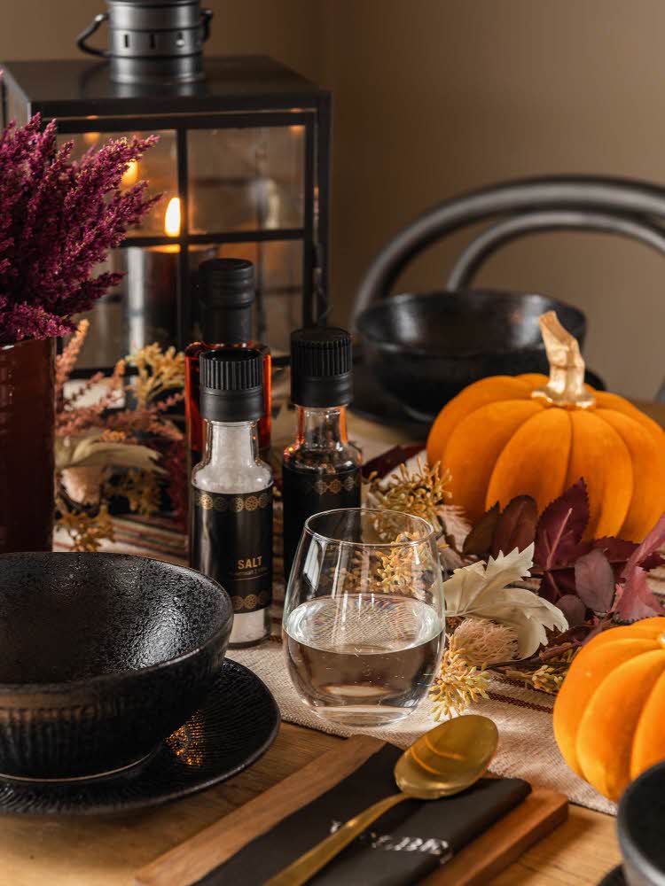 Dekket bord til halloween