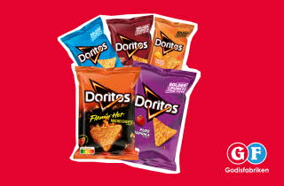 Fem forskjellige smaker av Doritos