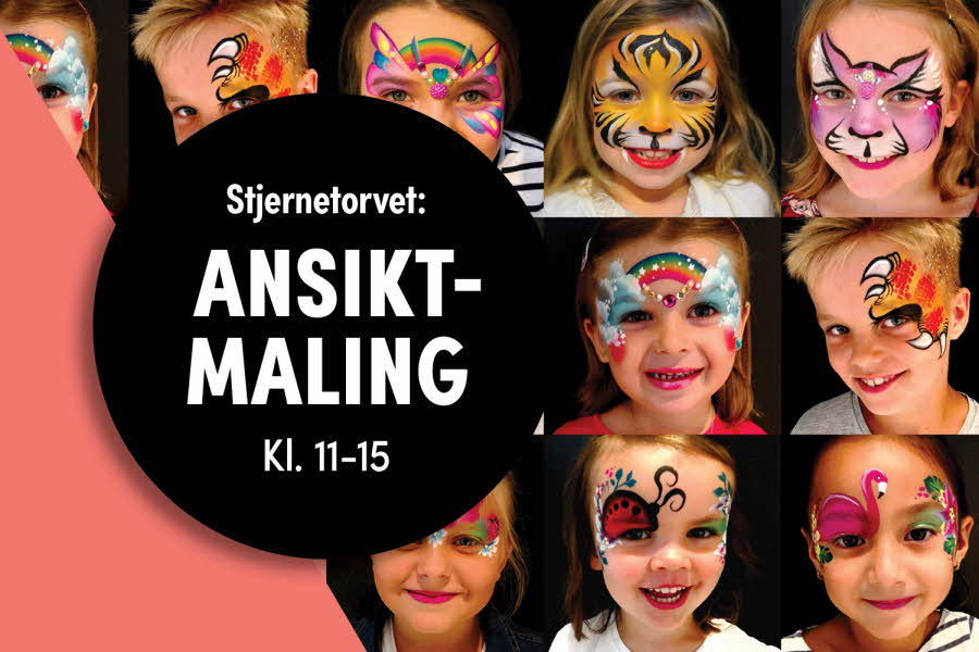 Få ansiktsmaling på Stjernetorvet
