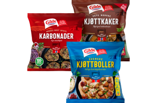 bilde av 3 ulike kjøttboller fra gilde