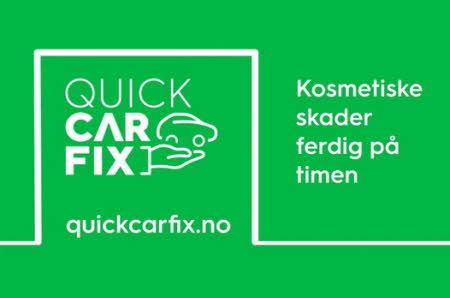 Grafisk bilde med teksten "Quick car fix"