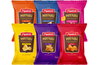 Bilde av 6 poser chips fra Maarud